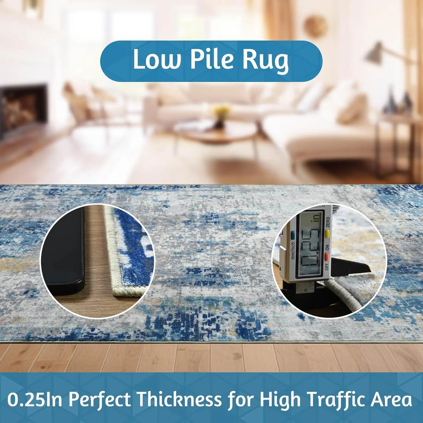 Living Room Area Rugs Large Modern Abstract