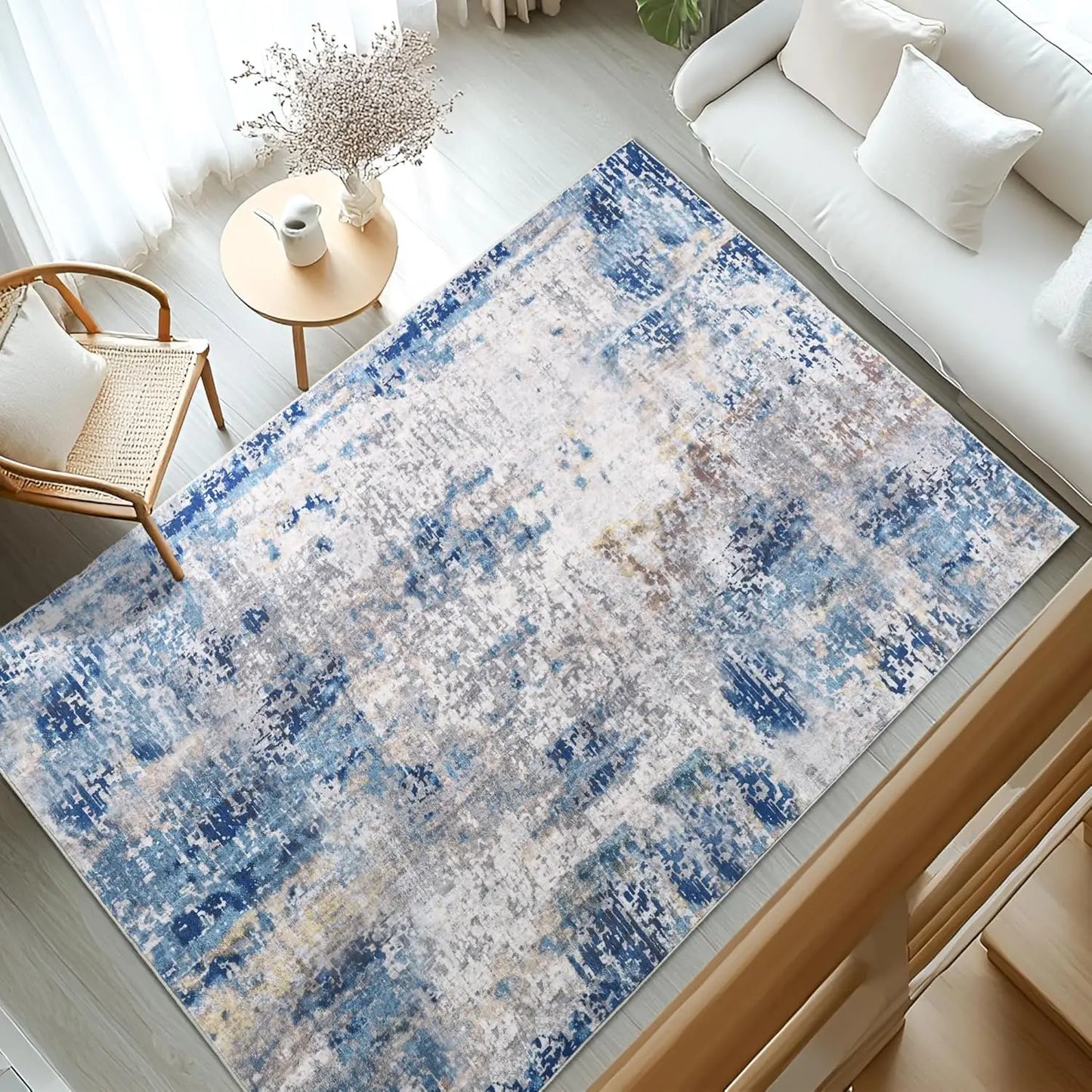 Living Room Area Rugs Large Modern Abstract