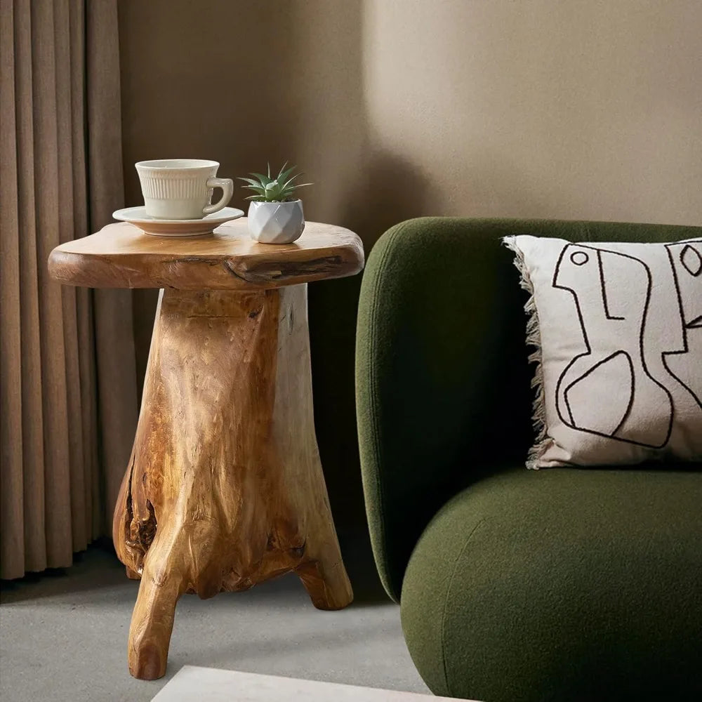 Cedar Roots Plant Stand Tree Stump End Table