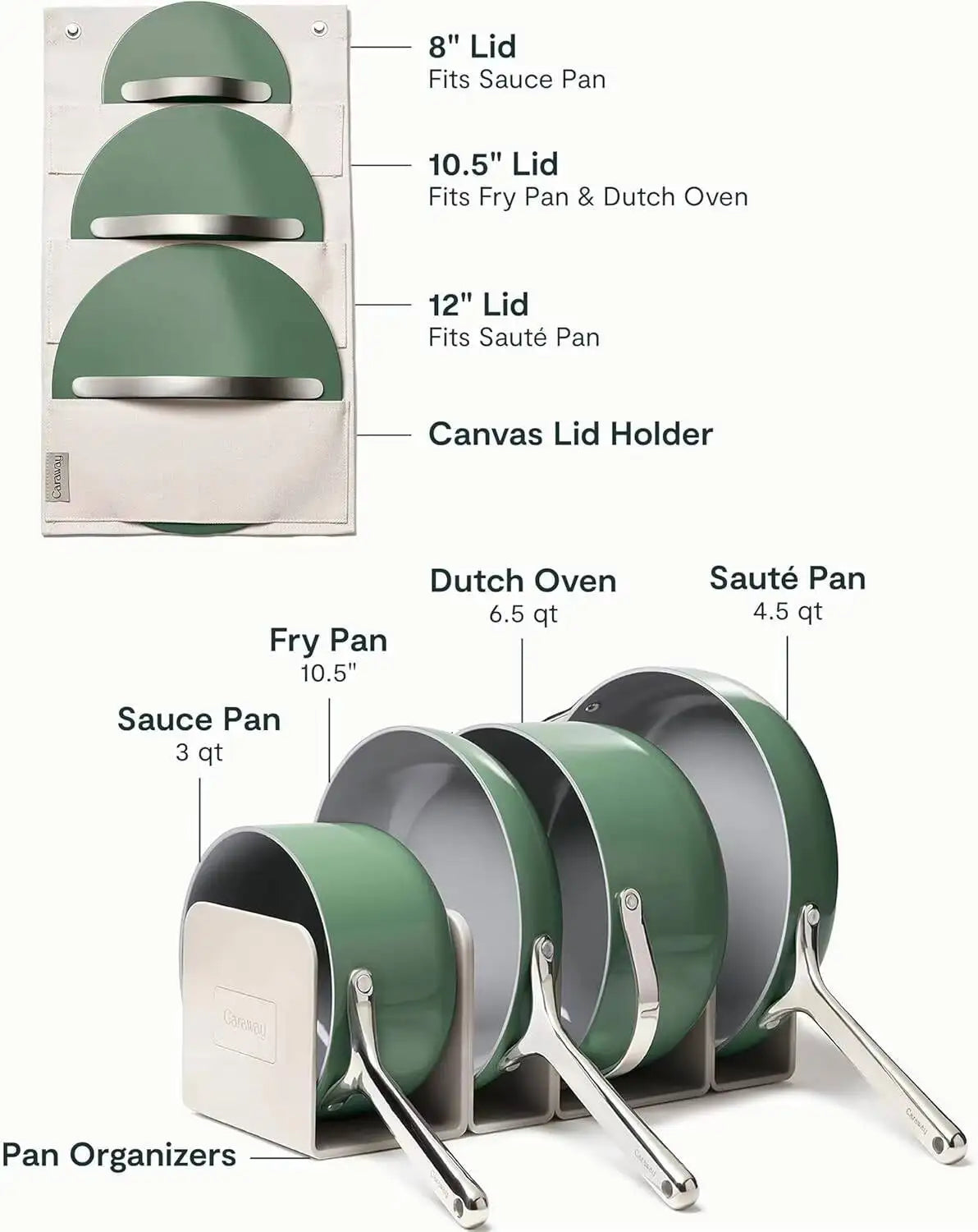 Nonstick Ceramic Cookware Set (12 Piece)