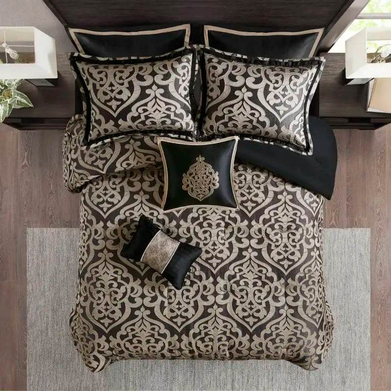 8PCS King Jacquard Comforter Set