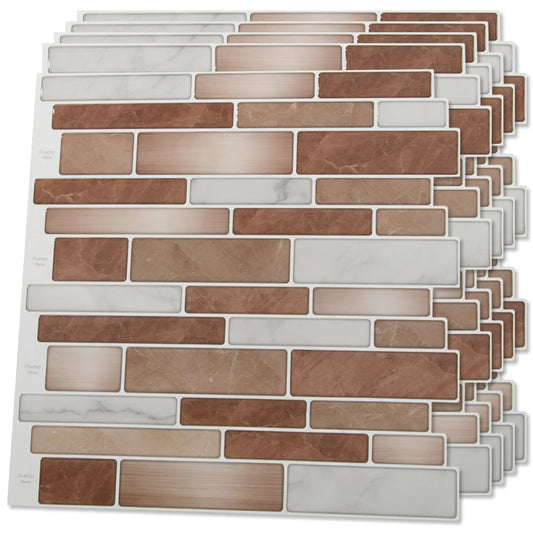 Kitchen Backsplash Tiles, 12"x12" Peel and Stick