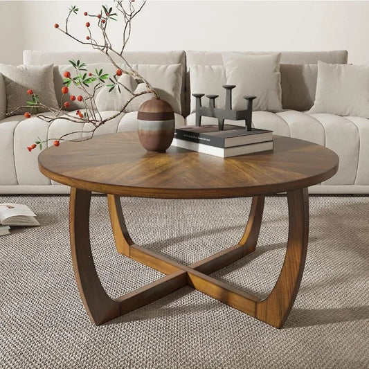 Round Wood Coffee Table
