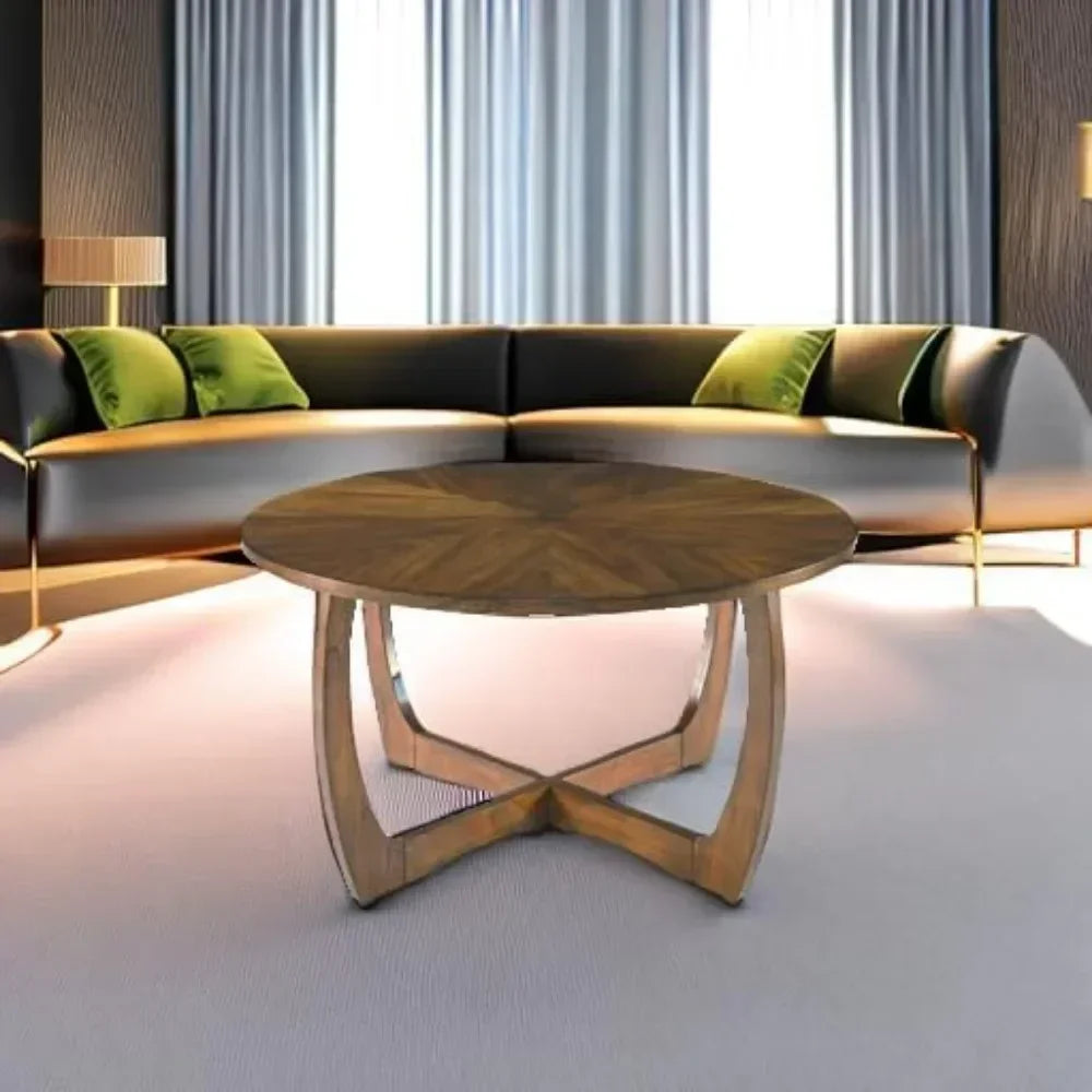Round Wood Coffee Table