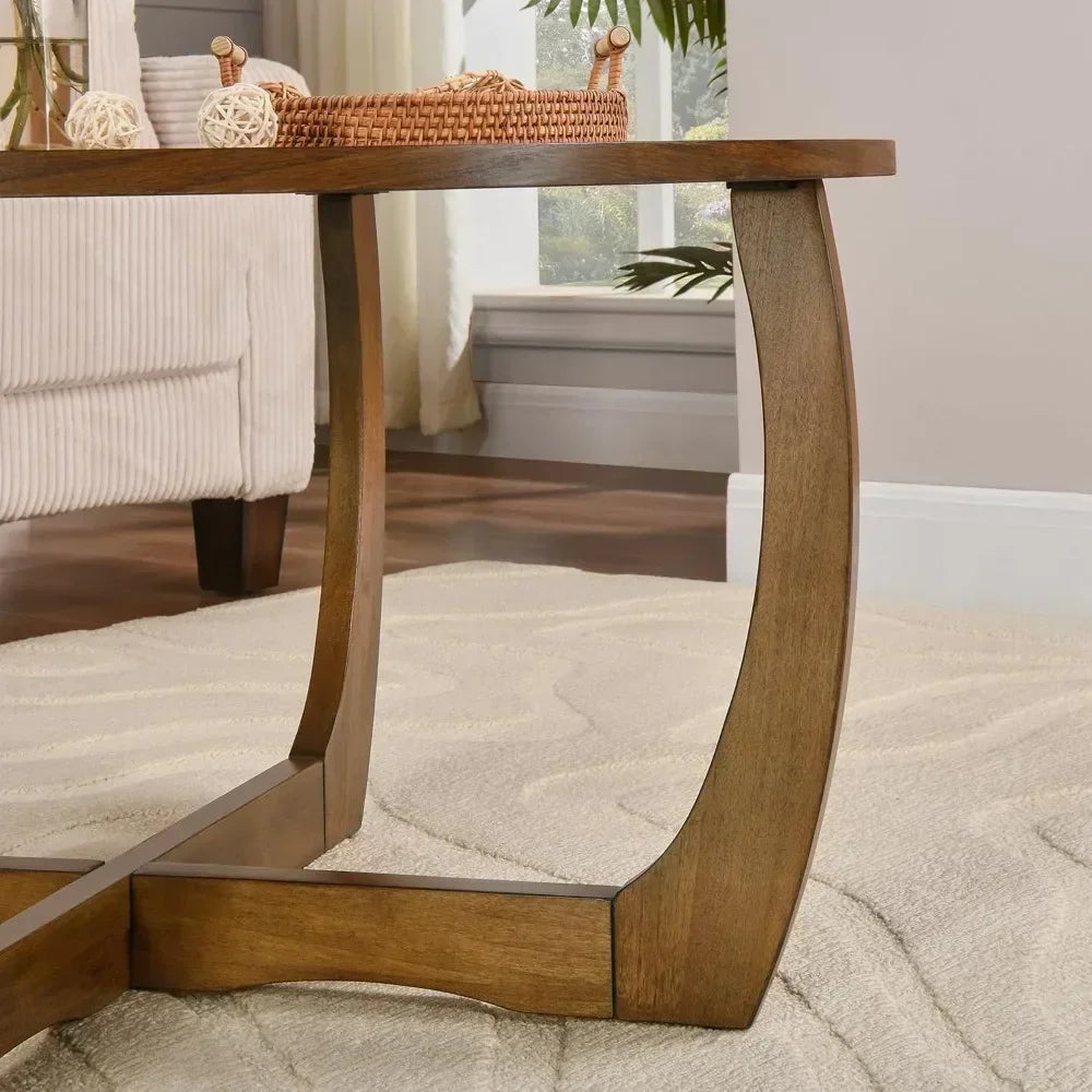 Round Wood Coffee Table