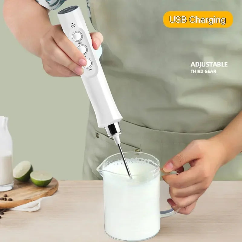 3 In 1 Wireless Handheld Electric Milk Foam Machine