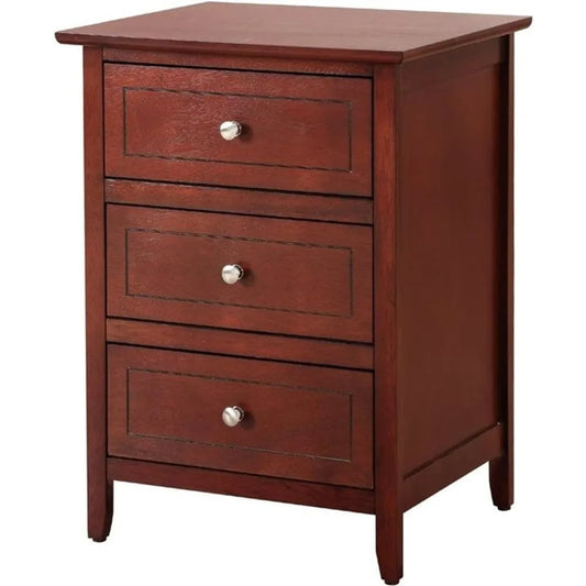 Daniel 3 Drawer Nightstand in Cherry