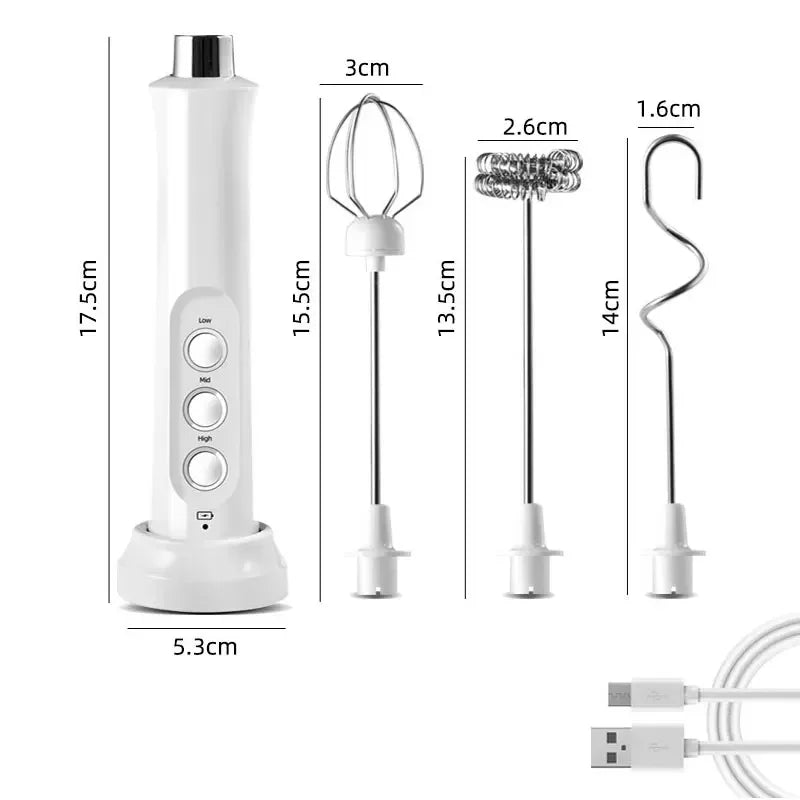 3 In 1 Wireless Handheld Electric Milk Foam Machine