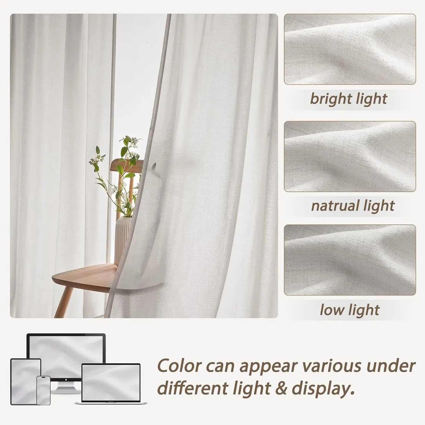 Pleated 70 x 96 Inch Curtains 2 Panel Set for Bedroom