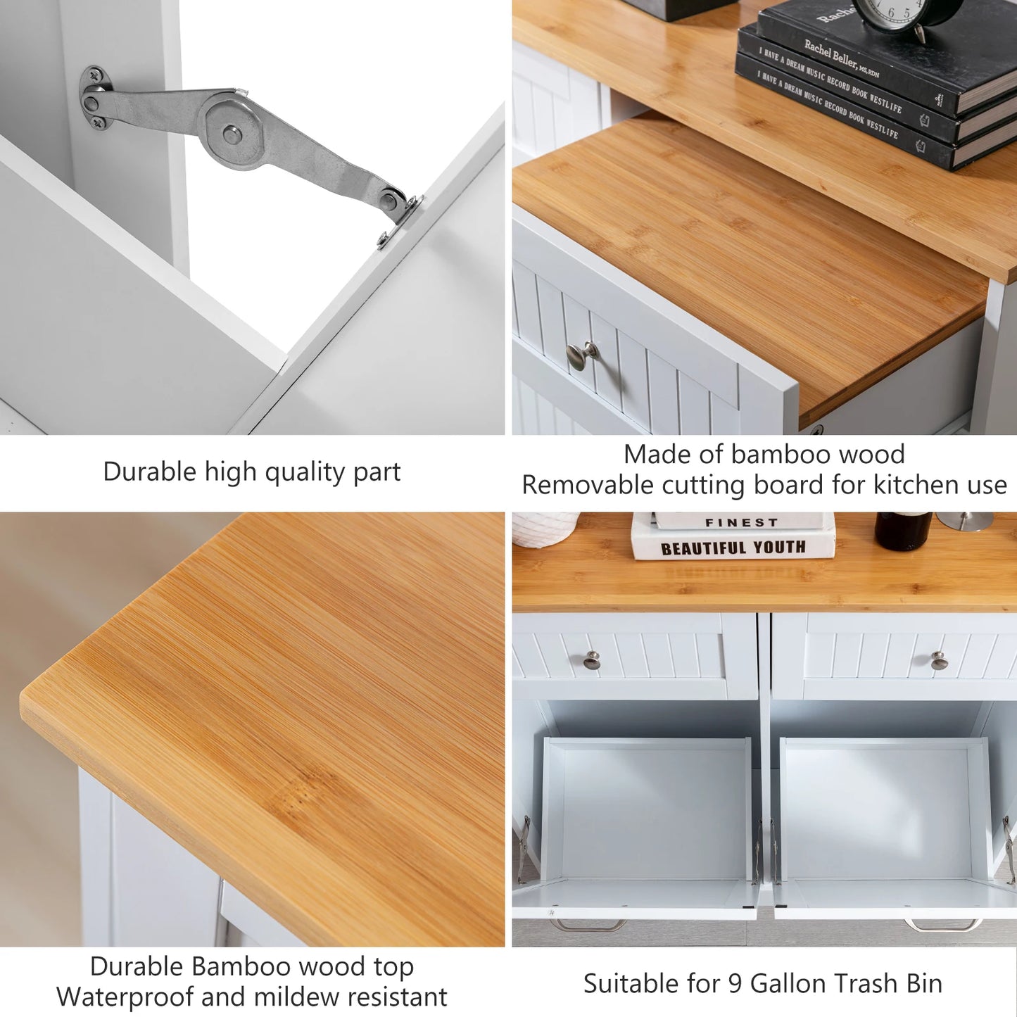 Pet Proof Tilt Out Trash Cabinet Freestanding