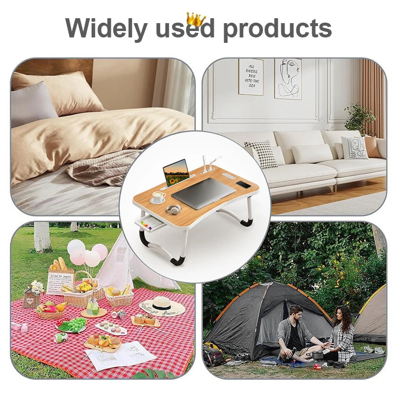 Foldable And Portable Laptop Desk with USB