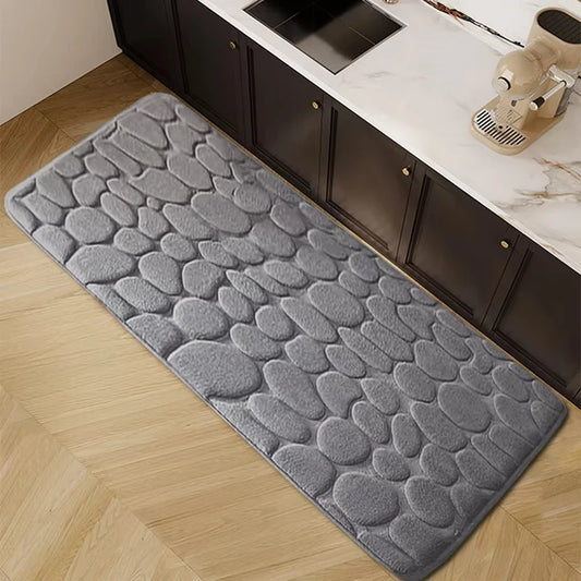 1 Cobblestone Design Kitchen Mat Anti-Skid Rug