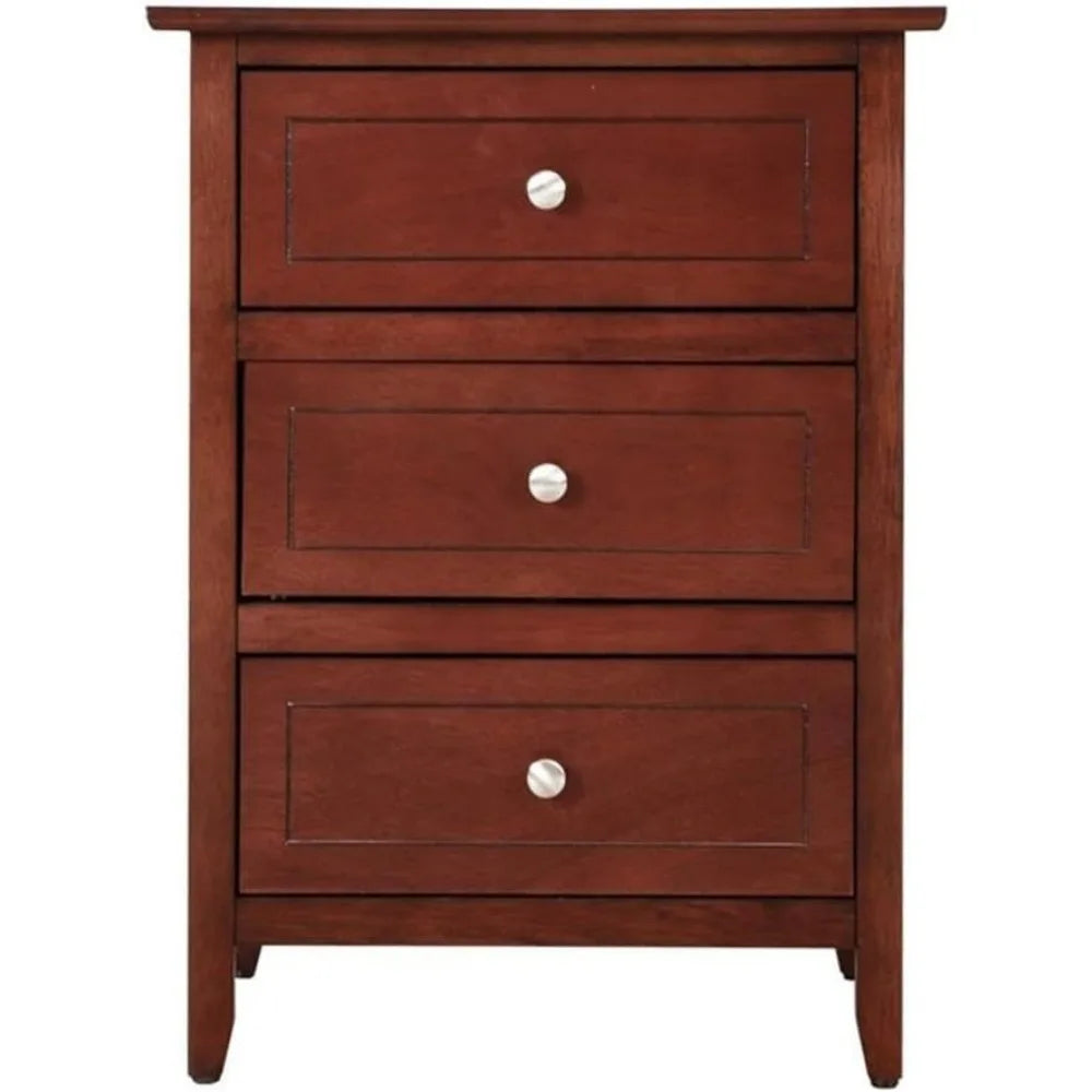 Daniel 3 Drawer Nightstand in Cherry