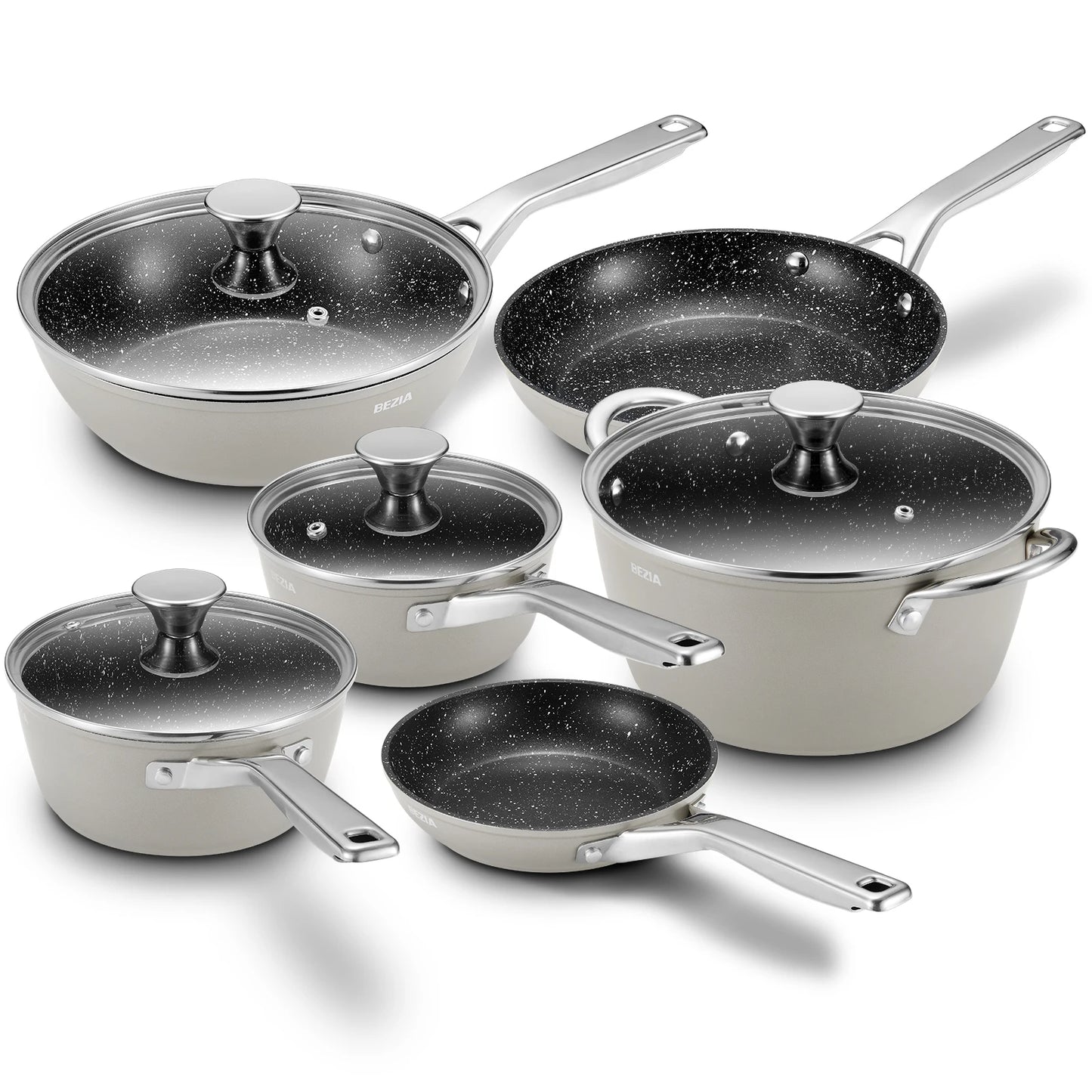 Induction Cookware Nonstick, 10-Piece Set