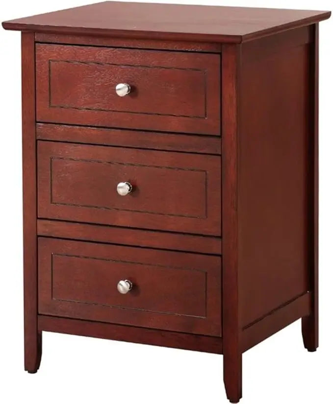 Daniel 3 Drawer Nightstand in Cherry
