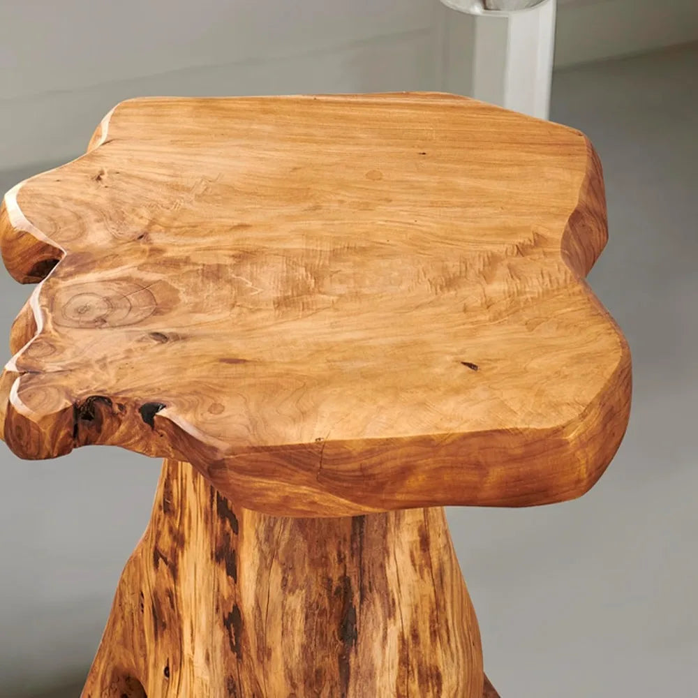 Cedar Roots Plant Stand Tree Stump End Table
