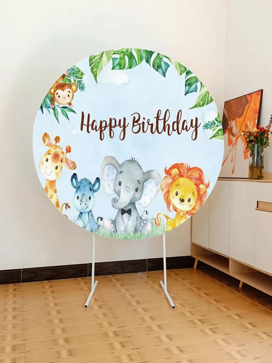 Iron Arch Background Balloon Birthday Party Stand