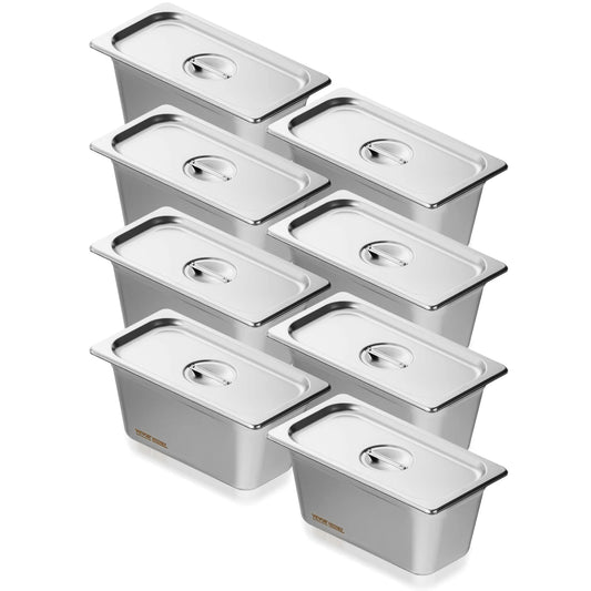 8 Pack 6 Buffet Chafing Dishes 6 Inches Deep
