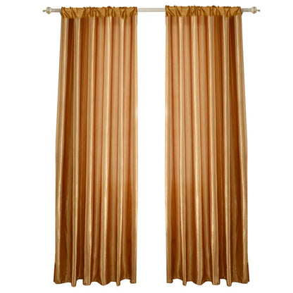 Solid Satin Door Window Curtain Semi-shading
