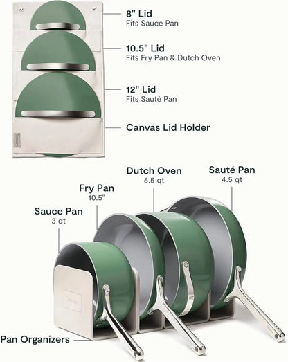 Nonstick Ceramic Cookware Set (12 Piece)