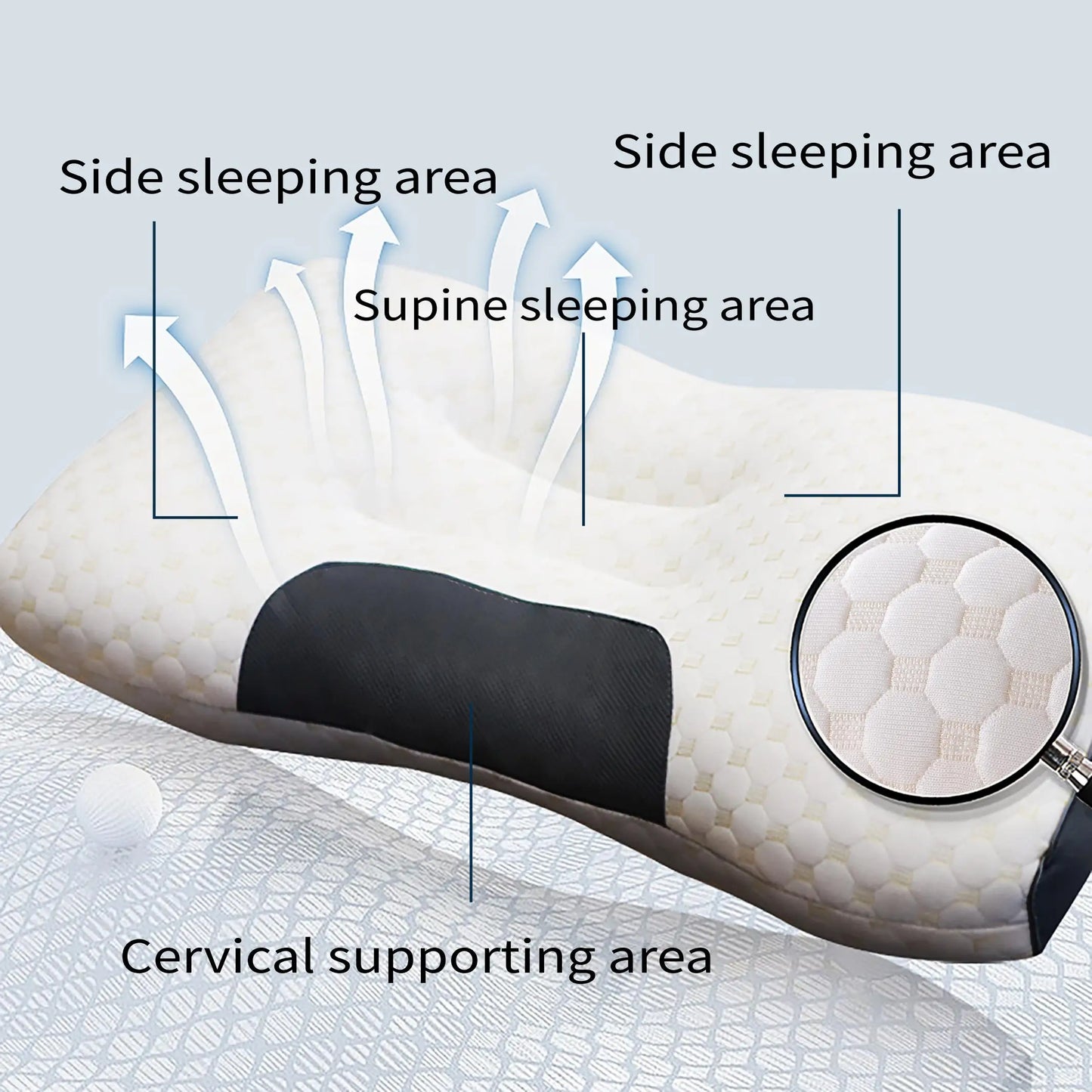 [Massage Neck Pillow] 2 Ergonomic Knitted Massage Pillow