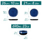 12/18 Piece Blue Klin Dinnerware Set