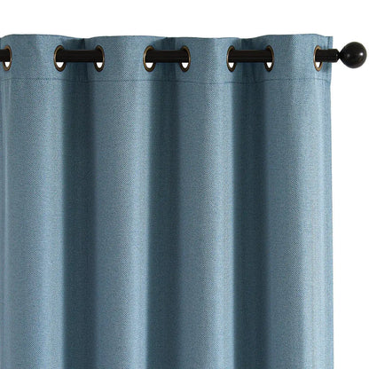 Room Darkening Bedroom Herringbone Curtains