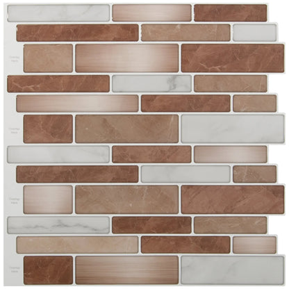 Kitchen Backsplash Tiles, 12"x12" Peel and Stick