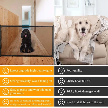 Portable Pet Barrier Fence Breathable Mesh