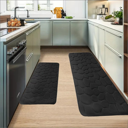 1 Cobblestone Design Kitchen Mat Anti-Skid Rug