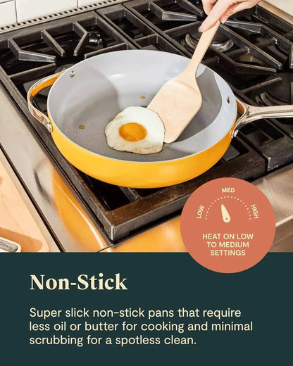 Nonstick Ceramic Cookware Set (12 Piece)