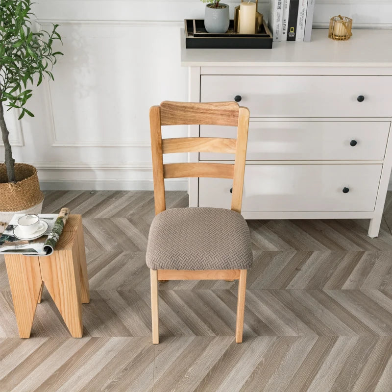 Removable Jacquard Dining Room Chair Seat Covers