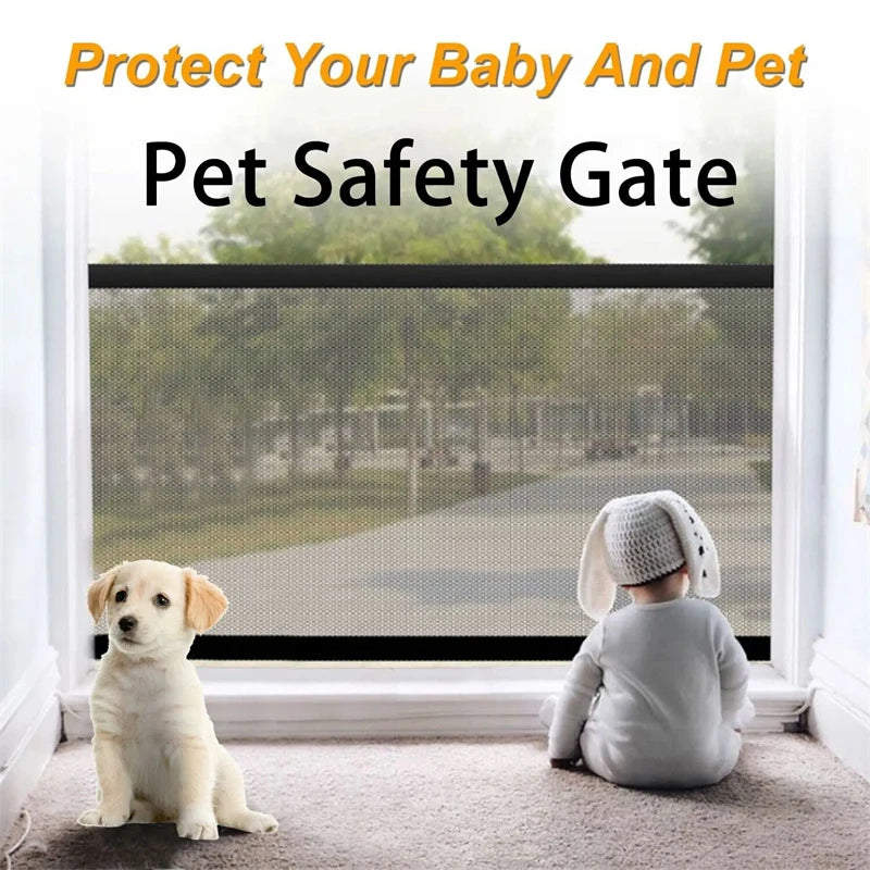 Portable Pet Barrier Fence Breathable Mesh