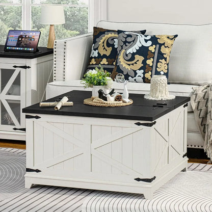 Farmhouse Coffee Table and End Tables 3 Pieces