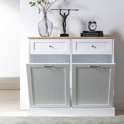 Pet Proof Tilt Out Trash Cabinet Freestanding