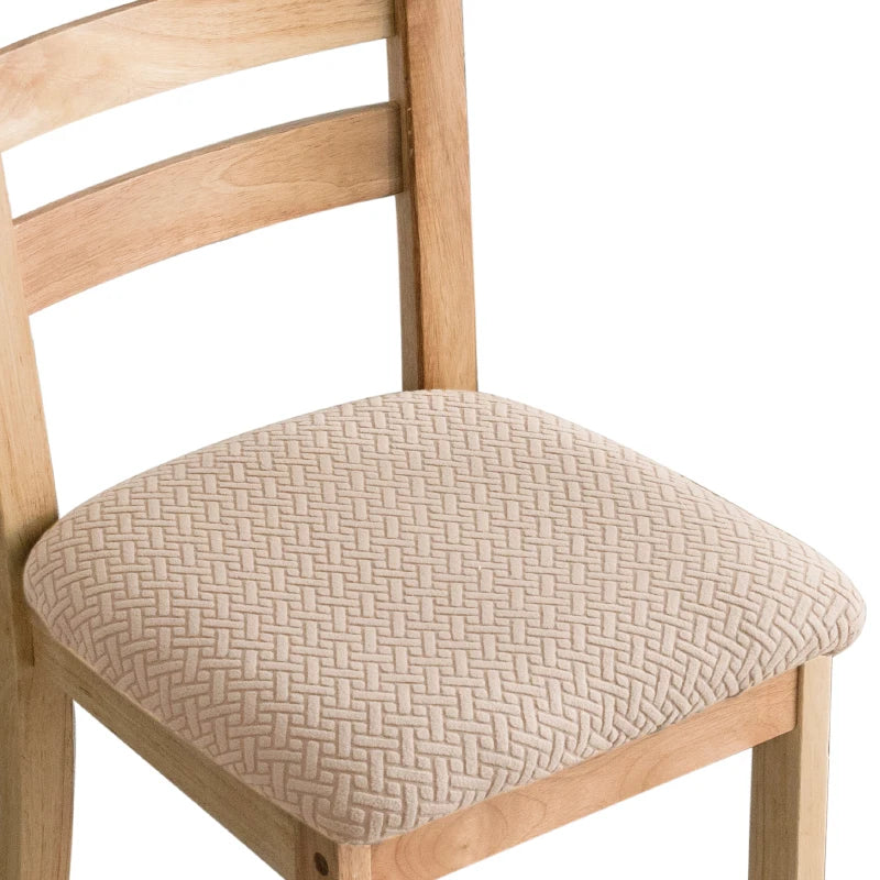Removable Jacquard Dining Room Chair Seat Covers