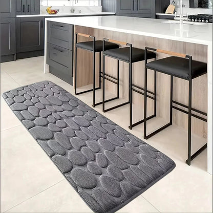 1 Cobblestone Design Kitchen Mat Anti-Skid Rug