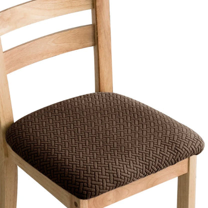 Removable Jacquard Dining Room Chair Seat Covers