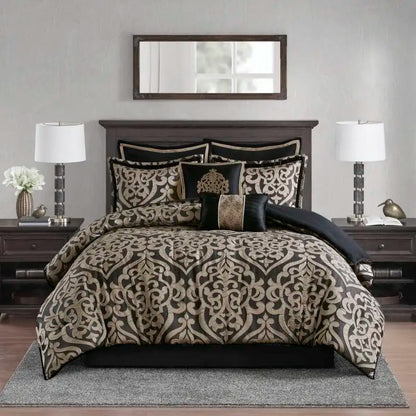 8PCS King Jacquard Comforter Set