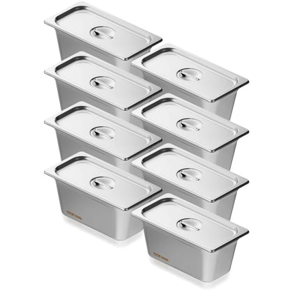 8 Pack 6 Buffet Chafing Dishes 6 Inches Deep